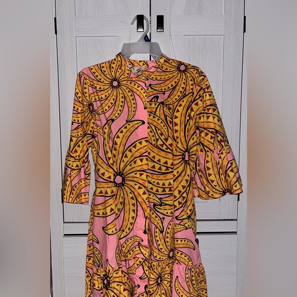 Farm Rio Belted Pink Banana Dress - Picture 6 of 6